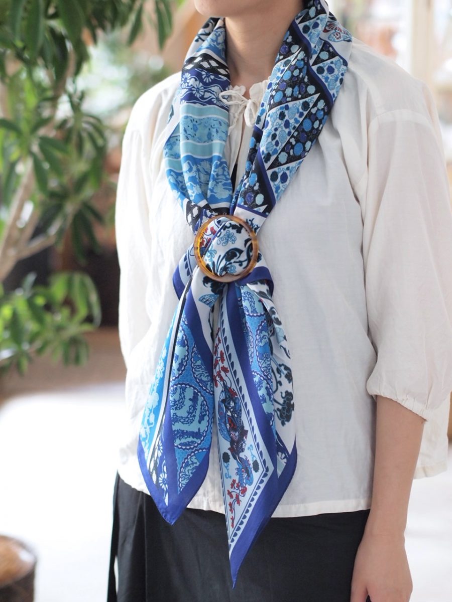 【MACOOL Silk Scarf Fair】スカーフをバックルで簡単に留めちゃおう! | 長月 NAGATSUKI 岐阜県各務原市の夫婦ユニット